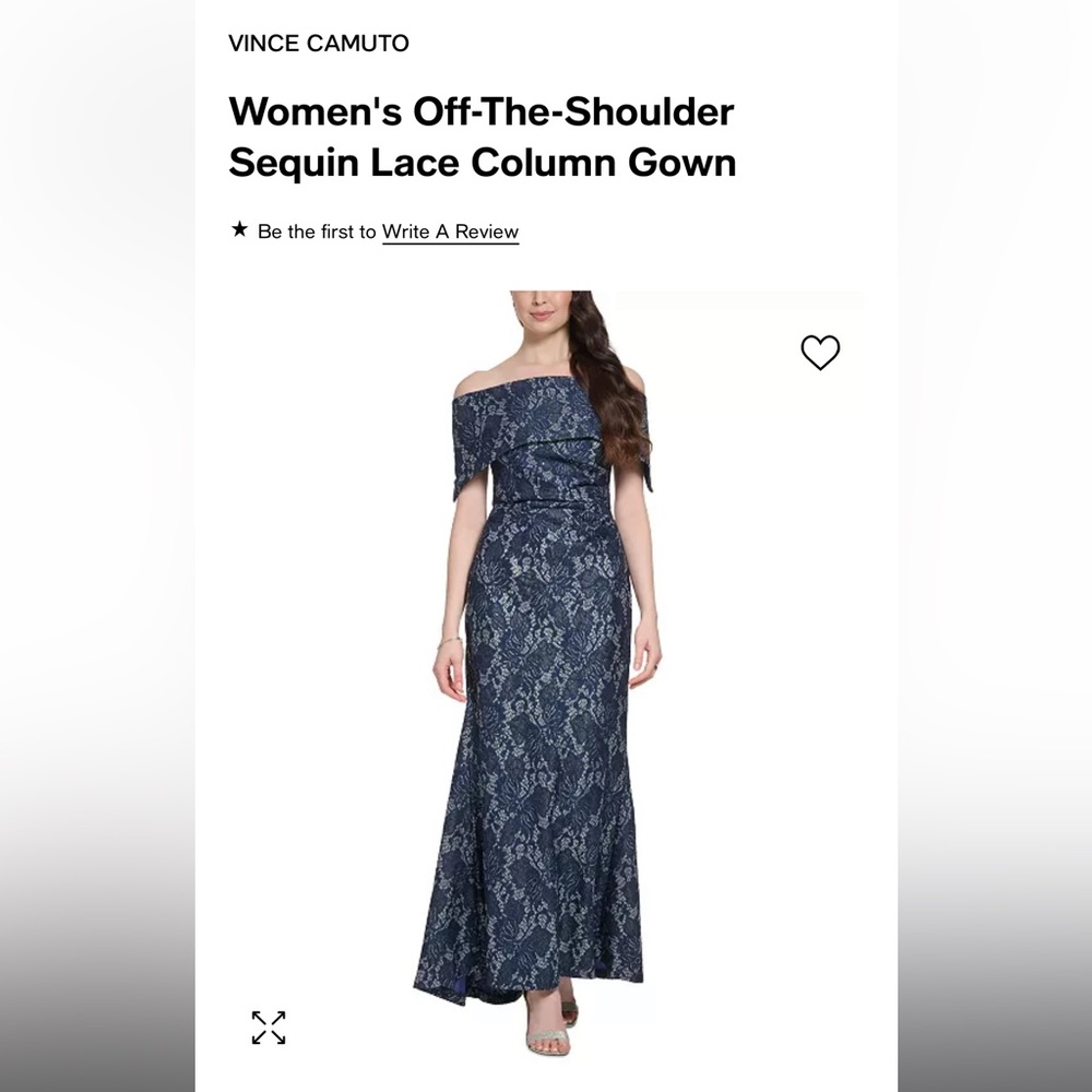 Women’s size 10 Vince Camuto navy formal dress